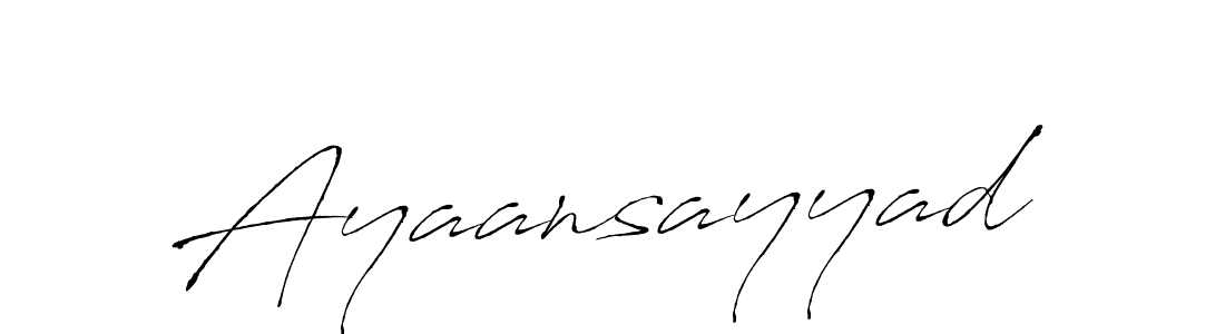 Use a signature maker to create a handwritten signature online. With this signature software, you can design (Antro_Vectra) your own signature for name Ayaansayyad. Ayaansayyad signature style 6 images and pictures png