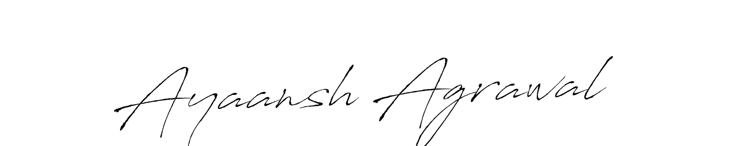 Design your own signature with our free online signature maker. With this signature software, you can create a handwritten (Antro_Vectra) signature for name Ayaansh Agrawal. Ayaansh Agrawal signature style 6 images and pictures png