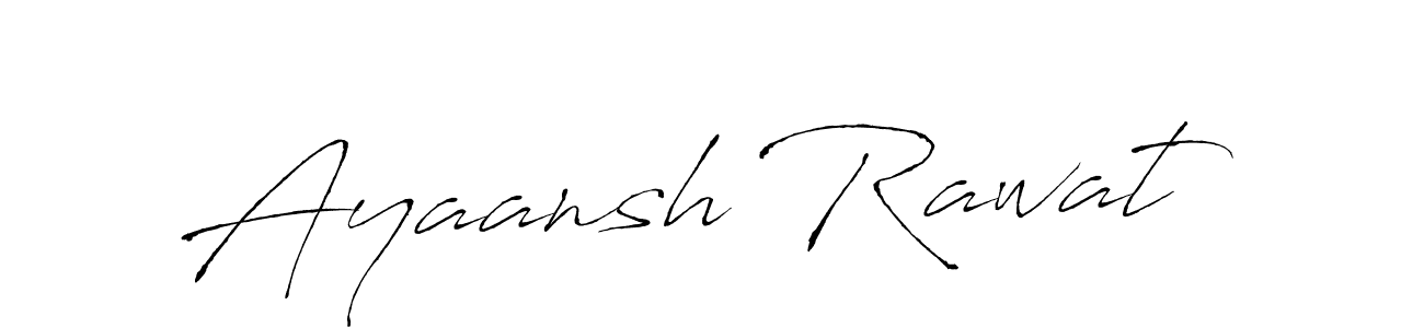 How to make Ayaansh Rawat name signature. Use Antro_Vectra style for creating short signs online. This is the latest handwritten sign. Ayaansh Rawat signature style 6 images and pictures png