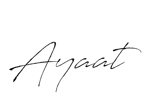 How to make Ayaat signature? Antro_Vectra is a professional autograph style. Create handwritten signature for Ayaat name. Ayaat signature style 6 images and pictures png