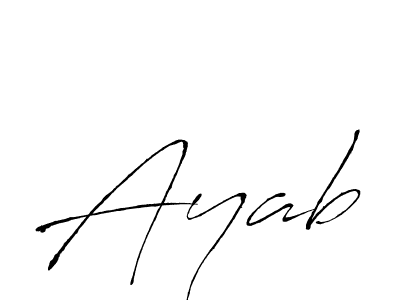 Create a beautiful signature design for name Ayab. With this signature (Antro_Vectra) fonts, you can make a handwritten signature for free. Ayab signature style 6 images and pictures png