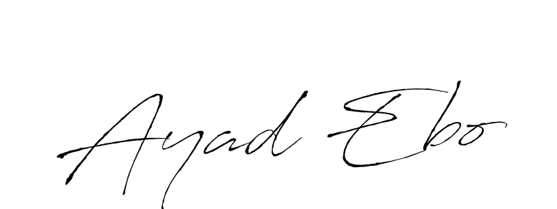 if you are searching for the best signature style for your name Ayad Ebo. so please give up your signature search. here we have designed multiple signature styles  using Antro_Vectra. Ayad Ebo signature style 6 images and pictures png