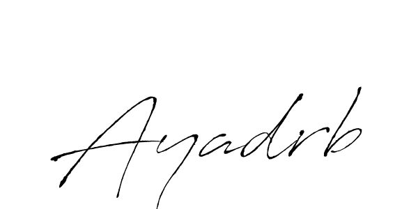 How to make Ayadrb name signature. Use Antro_Vectra style for creating short signs online. This is the latest handwritten sign. Ayadrb signature style 6 images and pictures png