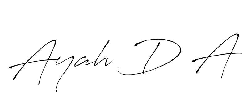Also You can easily find your signature by using the search form. We will create Ayah D A name handwritten signature images for you free of cost using Antro_Vectra sign style. Ayah D A signature style 6 images and pictures png
