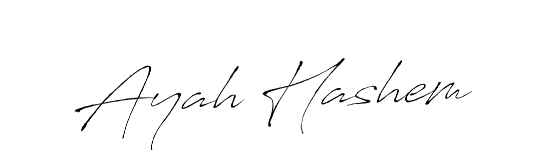 Make a beautiful signature design for name Ayah Hashem. With this signature (Antro_Vectra) style, you can create a handwritten signature for free. Ayah Hashem signature style 6 images and pictures png