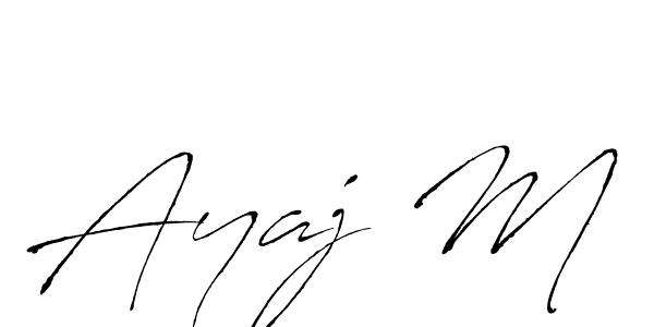 You can use this online signature creator to create a handwritten signature for the name Ayaj M. This is the best online autograph maker. Ayaj M signature style 6 images and pictures png