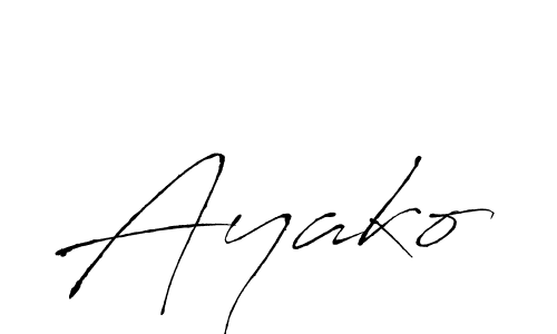 The best way (Antro_Vectra) to make a short signature is to pick only two or three words in your name. The name Ayako include a total of six letters. For converting this name. Ayako signature style 6 images and pictures png