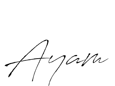 Ayam stylish signature style. Best Handwritten Sign (Antro_Vectra) for my name. Handwritten Signature Collection Ideas for my name Ayam. Ayam signature style 6 images and pictures png