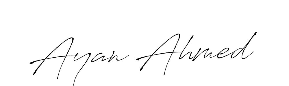 Also You can easily find your signature by using the search form. We will create Ayan Ahmed name handwritten signature images for you free of cost using Antro_Vectra sign style. Ayan Ahmed signature style 6 images and pictures png