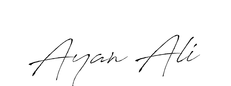 Make a beautiful signature design for name Ayan Ali. With this signature (Antro_Vectra) style, you can create a handwritten signature for free. Ayan Ali signature style 6 images and pictures png