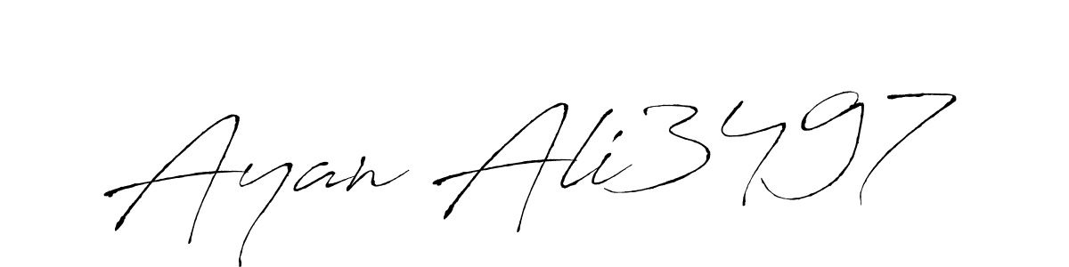 Ayan Ali3497 stylish signature style. Best Handwritten Sign (Antro_Vectra) for my name. Handwritten Signature Collection Ideas for my name Ayan Ali3497. Ayan Ali3497 signature style 6 images and pictures png