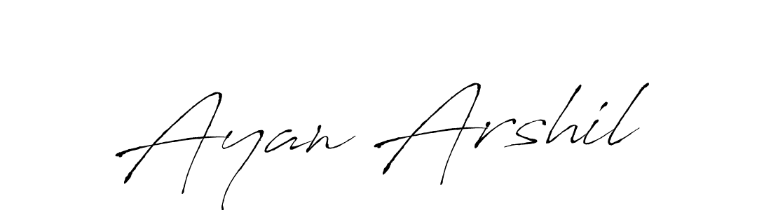 This is the best signature style for the Ayan Arshil name. Also you like these signature font (Antro_Vectra). Mix name signature. Ayan Arshil signature style 6 images and pictures png