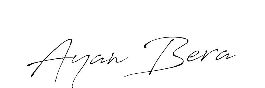 Ayan Bera stylish signature style. Best Handwritten Sign (Antro_Vectra) for my name. Handwritten Signature Collection Ideas for my name Ayan Bera. Ayan Bera signature style 6 images and pictures png