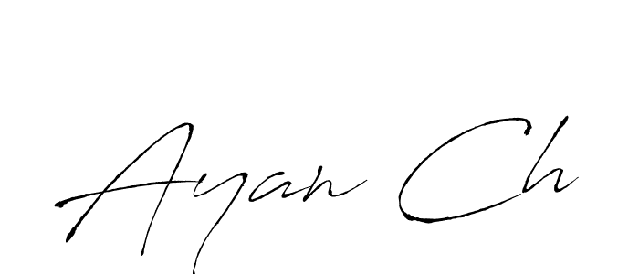 Make a beautiful signature design for name Ayan Ch. With this signature (Antro_Vectra) style, you can create a handwritten signature for free. Ayan Ch signature style 6 images and pictures png