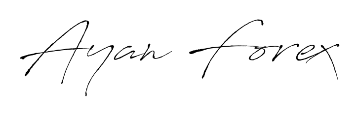 Use a signature maker to create a handwritten signature online. With this signature software, you can design (Antro_Vectra) your own signature for name Ayan Forex. Ayan Forex signature style 6 images and pictures png
