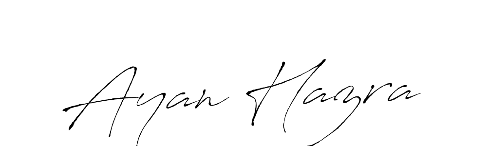 Make a beautiful signature design for name Ayan Hazra. With this signature (Antro_Vectra) style, you can create a handwritten signature for free. Ayan Hazra signature style 6 images and pictures png