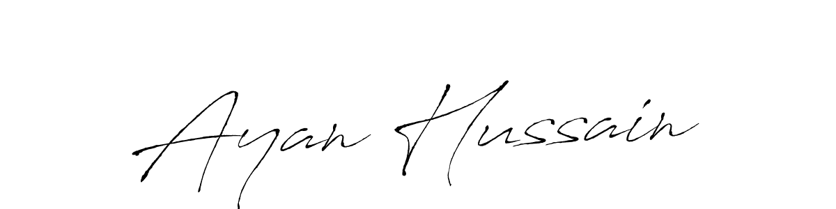 Use a signature maker to create a handwritten signature online. With this signature software, you can design (Antro_Vectra) your own signature for name Ayan Hussain. Ayan Hussain signature style 6 images and pictures png