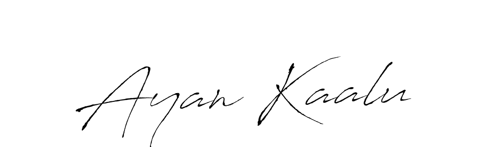 Also You can easily find your signature by using the search form. We will create Ayan Kaalu name handwritten signature images for you free of cost using Antro_Vectra sign style. Ayan Kaalu signature style 6 images and pictures png