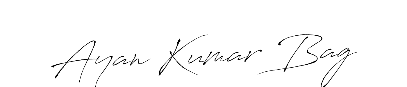 The best way (Antro_Vectra) to make a short signature is to pick only two or three words in your name. The name Ayan Kumar Bag include a total of six letters. For converting this name. Ayan Kumar Bag signature style 6 images and pictures png