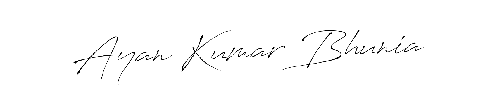 Make a beautiful signature design for name Ayan Kumar Bhunia. With this signature (Antro_Vectra) style, you can create a handwritten signature for free. Ayan Kumar Bhunia signature style 6 images and pictures png