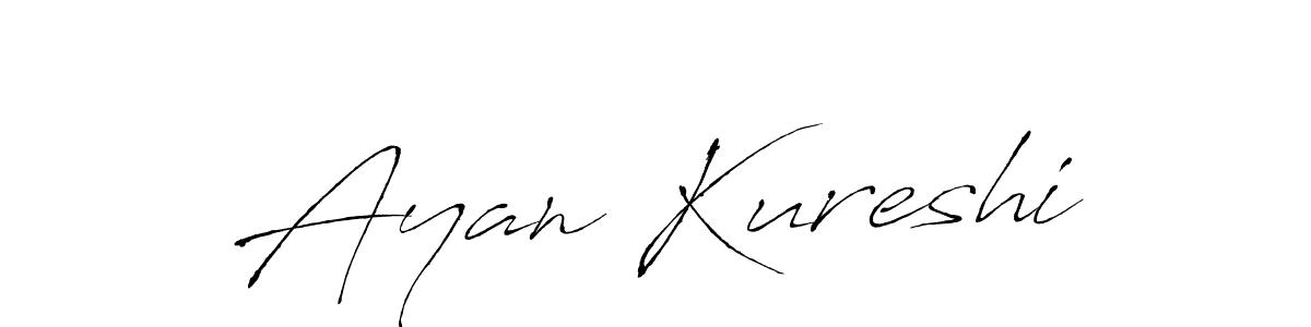 Ayan Kureshi stylish signature style. Best Handwritten Sign (Antro_Vectra) for my name. Handwritten Signature Collection Ideas for my name Ayan Kureshi. Ayan Kureshi signature style 6 images and pictures png