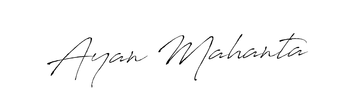 You should practise on your own different ways (Antro_Vectra) to write your name (Ayan Mahanta) in signature. don't let someone else do it for you. Ayan Mahanta signature style 6 images and pictures png