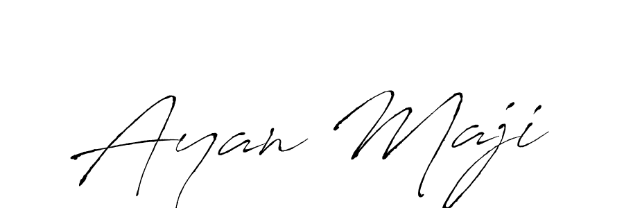 Make a beautiful signature design for name Ayan Maji. With this signature (Antro_Vectra) style, you can create a handwritten signature for free. Ayan Maji signature style 6 images and pictures png