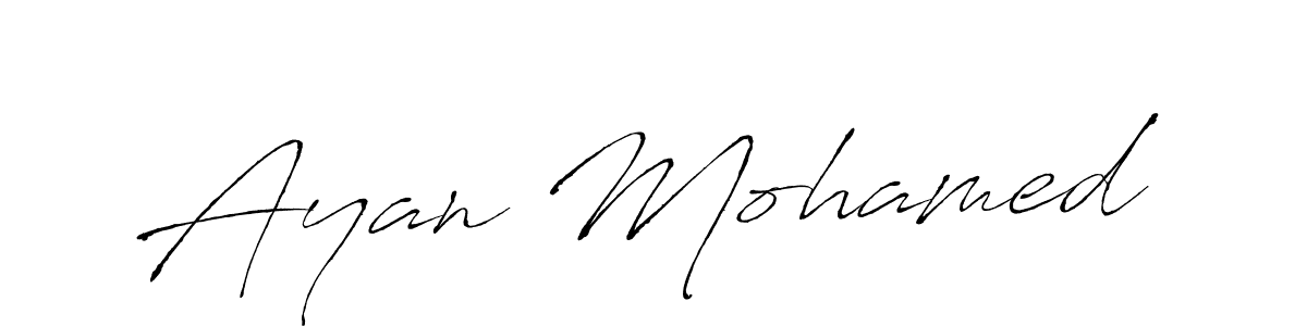 Use a signature maker to create a handwritten signature online. With this signature software, you can design (Antro_Vectra) your own signature for name Ayan Mohamed. Ayan Mohamed signature style 6 images and pictures png