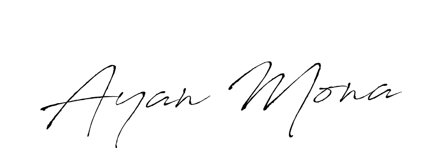 You can use this online signature creator to create a handwritten signature for the name Ayan Mona. This is the best online autograph maker. Ayan Mona signature style 6 images and pictures png