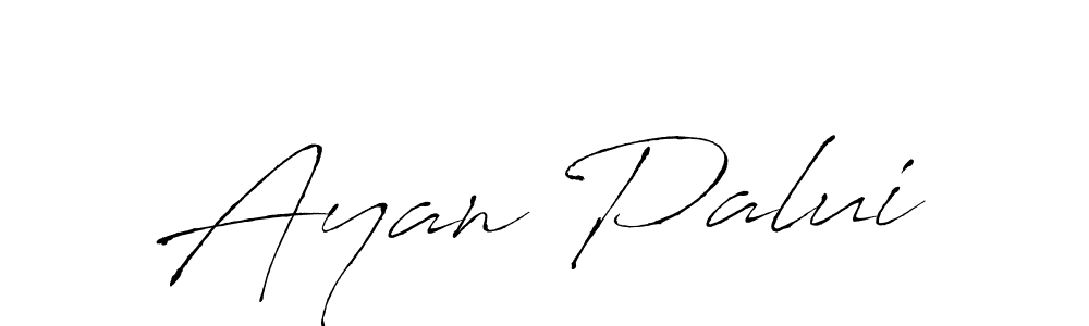 Ayan Palui stylish signature style. Best Handwritten Sign (Antro_Vectra) for my name. Handwritten Signature Collection Ideas for my name Ayan Palui. Ayan Palui signature style 6 images and pictures png