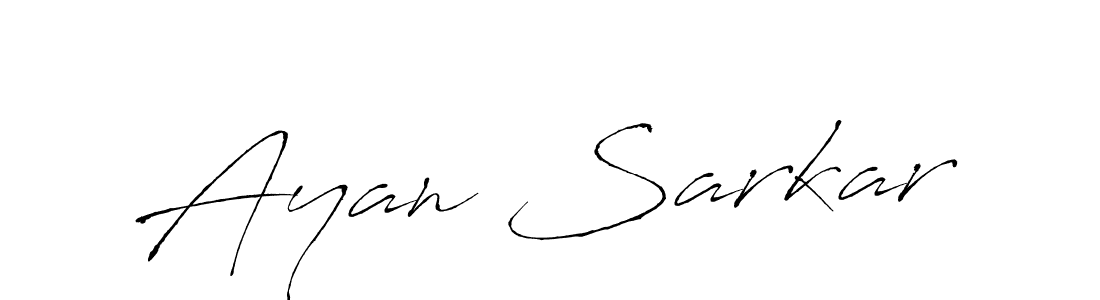 Make a beautiful signature design for name Ayan Sarkar. With this signature (Antro_Vectra) style, you can create a handwritten signature for free. Ayan Sarkar signature style 6 images and pictures png