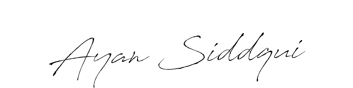 if you are searching for the best signature style for your name Ayan Siddqui. so please give up your signature search. here we have designed multiple signature styles  using Antro_Vectra. Ayan Siddqui signature style 6 images and pictures png