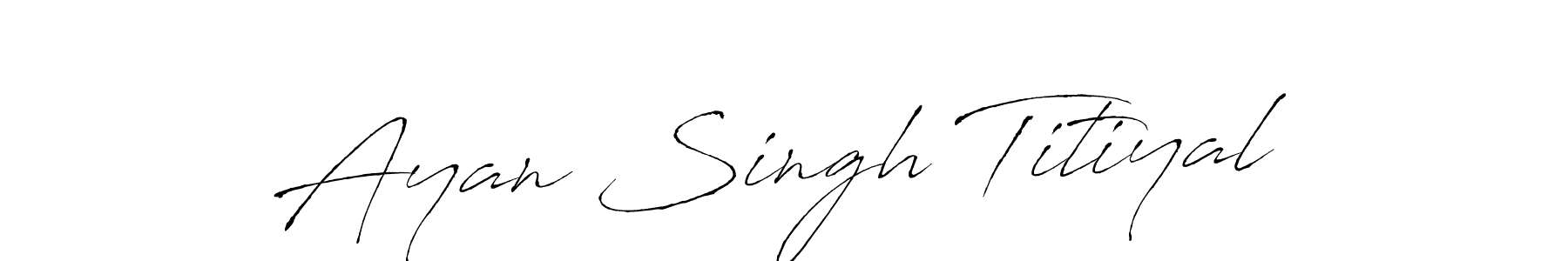 Here are the top 10 professional signature styles for the name Ayan Singh Titiyal. These are the best autograph styles you can use for your name. Ayan Singh Titiyal signature style 6 images and pictures png