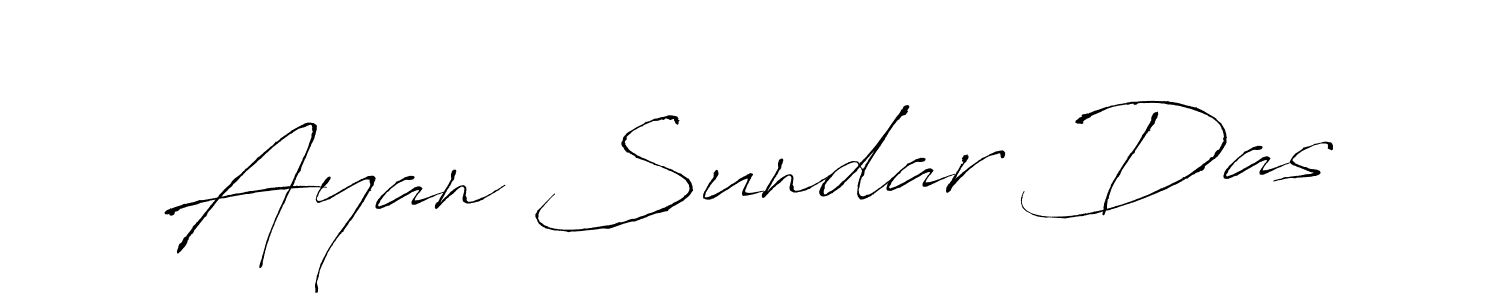 Antro_Vectra is a professional signature style that is perfect for those who want to add a touch of class to their signature. It is also a great choice for those who want to make their signature more unique. Get Ayan Sundar Das name to fancy signature for free. Ayan Sundar Das signature style 6 images and pictures png