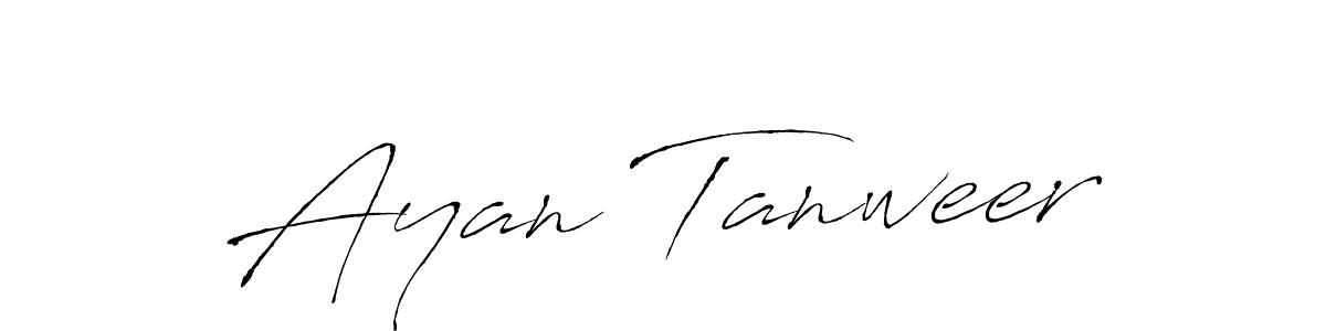 Also You can easily find your signature by using the search form. We will create Ayan Tanweer name handwritten signature images for you free of cost using Antro_Vectra sign style. Ayan Tanweer signature style 6 images and pictures png
