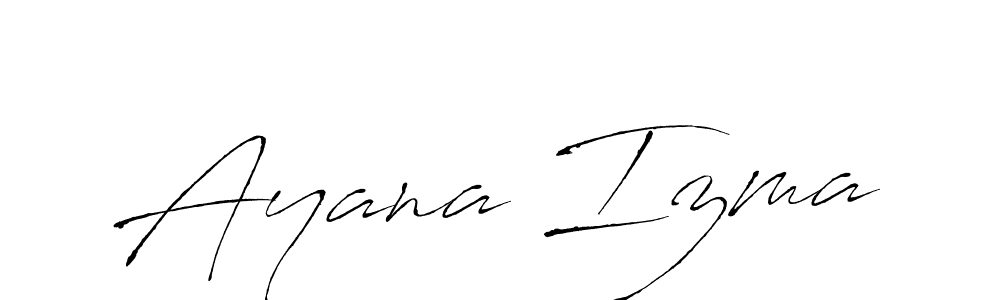 Also we have Ayana Izma name is the best signature style. Create professional handwritten signature collection using Antro_Vectra autograph style. Ayana Izma signature style 6 images and pictures png