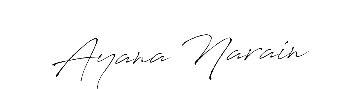 How to make Ayana Narain signature? Antro_Vectra is a professional autograph style. Create handwritten signature for Ayana Narain name. Ayana Narain signature style 6 images and pictures png