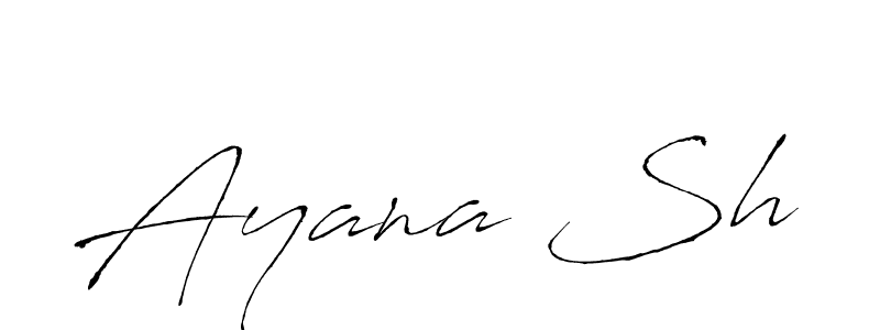 Antro_Vectra is a professional signature style that is perfect for those who want to add a touch of class to their signature. It is also a great choice for those who want to make their signature more unique. Get Ayana Sh name to fancy signature for free. Ayana Sh signature style 6 images and pictures png