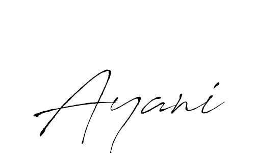 How to make Ayani signature? Antro_Vectra is a professional autograph style. Create handwritten signature for Ayani name. Ayani signature style 6 images and pictures png