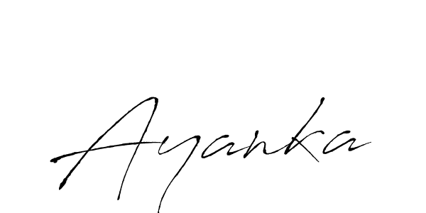 Ayanka stylish signature style. Best Handwritten Sign (Antro_Vectra) for my name. Handwritten Signature Collection Ideas for my name Ayanka. Ayanka signature style 6 images and pictures png