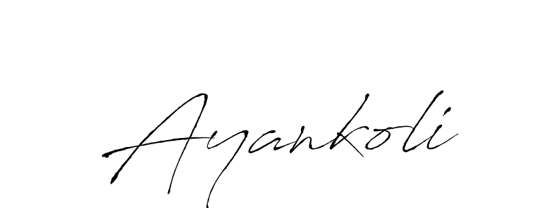 Use a signature maker to create a handwritten signature online. With this signature software, you can design (Antro_Vectra) your own signature for name Ayankoli. Ayankoli signature style 6 images and pictures png