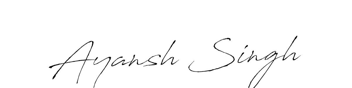 How to Draw Ayansh Singh signature style? Antro_Vectra is a latest design signature styles for name Ayansh Singh. Ayansh Singh signature style 6 images and pictures png