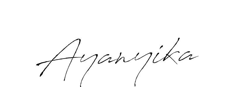Create a beautiful signature design for name Ayanyika. With this signature (Antro_Vectra) fonts, you can make a handwritten signature for free. Ayanyika signature style 6 images and pictures png