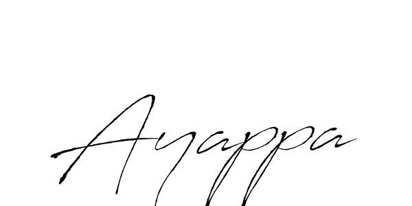 Create a beautiful signature design for name Ayappa. With this signature (Antro_Vectra) fonts, you can make a handwritten signature for free. Ayappa signature style 6 images and pictures png