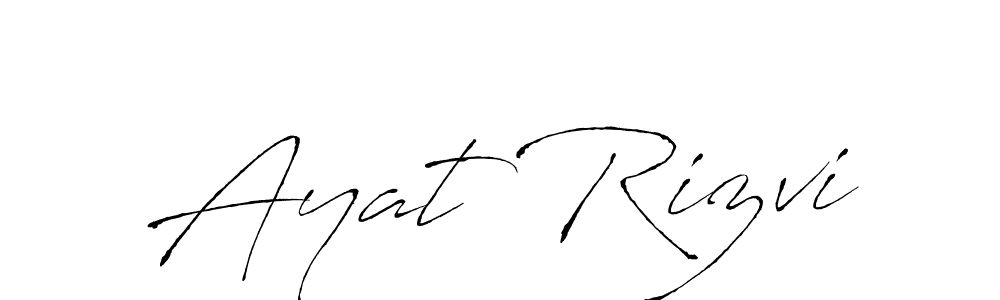 Here are the top 10 professional signature styles for the name Ayat Rizvi. These are the best autograph styles you can use for your name. Ayat Rizvi signature style 6 images and pictures png