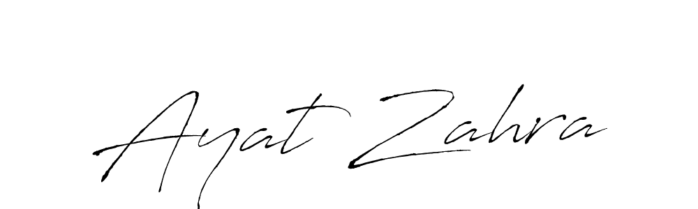 Antro_Vectra is a professional signature style that is perfect for those who want to add a touch of class to their signature. It is also a great choice for those who want to make their signature more unique. Get Ayat Zahra name to fancy signature for free. Ayat Zahra signature style 6 images and pictures png