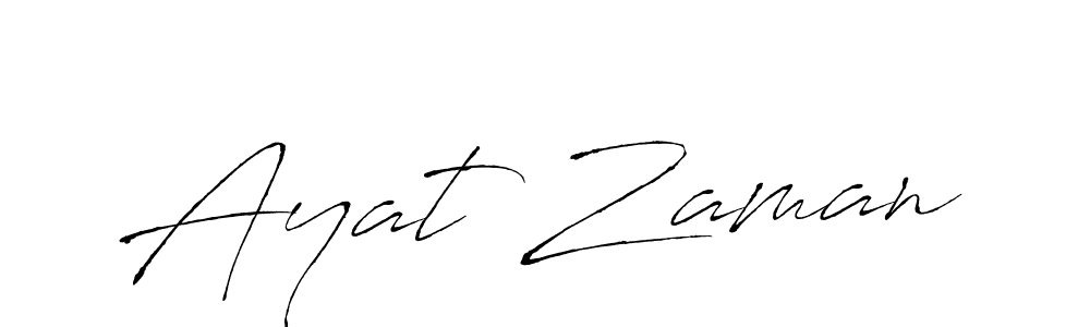 Use a signature maker to create a handwritten signature online. With this signature software, you can design (Antro_Vectra) your own signature for name Ayat Zaman. Ayat Zaman signature style 6 images and pictures png