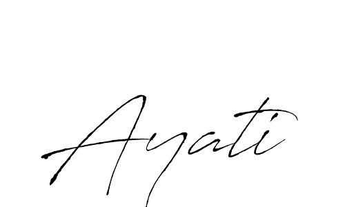 How to make Ayati signature? Antro_Vectra is a professional autograph style. Create handwritten signature for Ayati name. Ayati signature style 6 images and pictures png