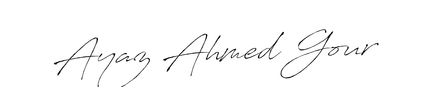 You should practise on your own different ways (Antro_Vectra) to write your name (Ayaz Ahmed Gour) in signature. don't let someone else do it for you. Ayaz Ahmed Gour signature style 6 images and pictures png