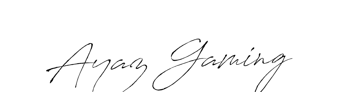 Create a beautiful signature design for name Ayaz Gaming. With this signature (Antro_Vectra) fonts, you can make a handwritten signature for free. Ayaz Gaming signature style 6 images and pictures png